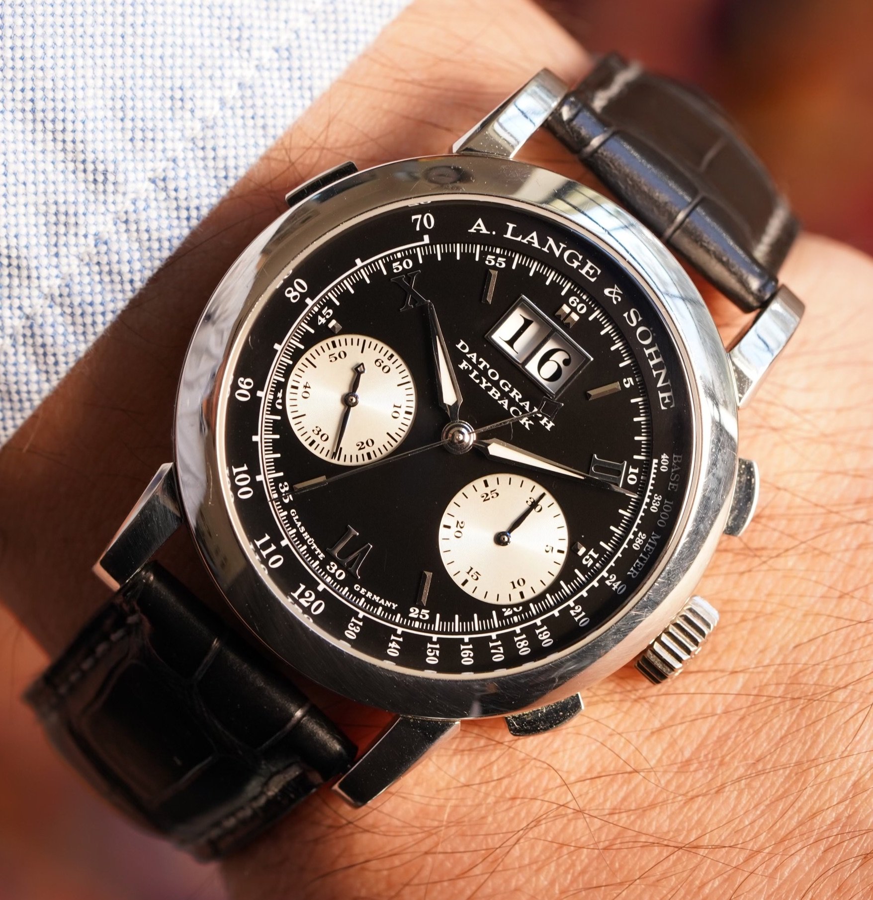 A. Lange Sohne Datograph Reference 403.035 Box and Extract Unpolished Wind Vintage